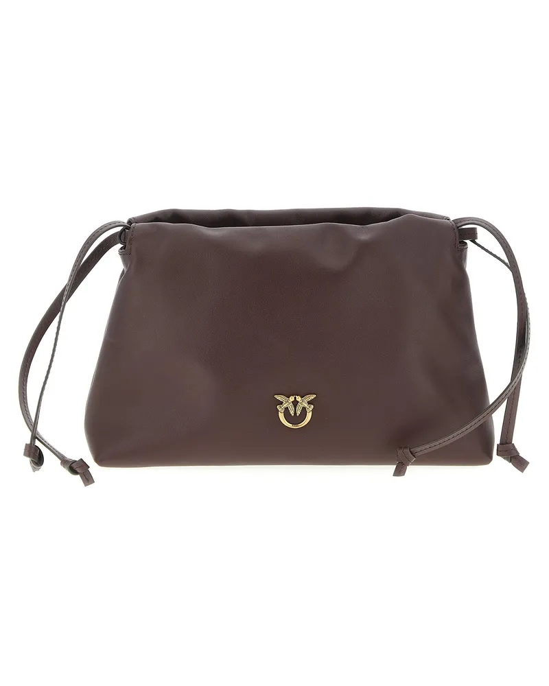 Pinko Mini Lederkupplung Bordeaux