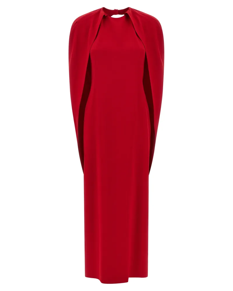 Alberta Ferretti Cape-Kleid Red