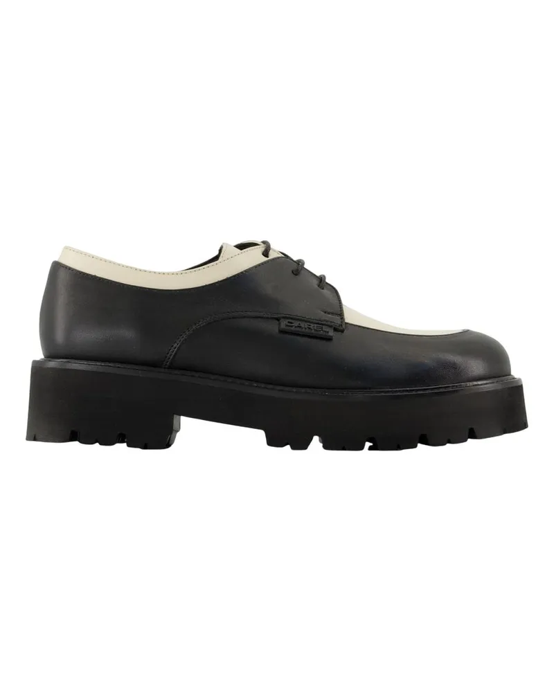 Carel Azur 25 Derbies  Leder schwarz Black