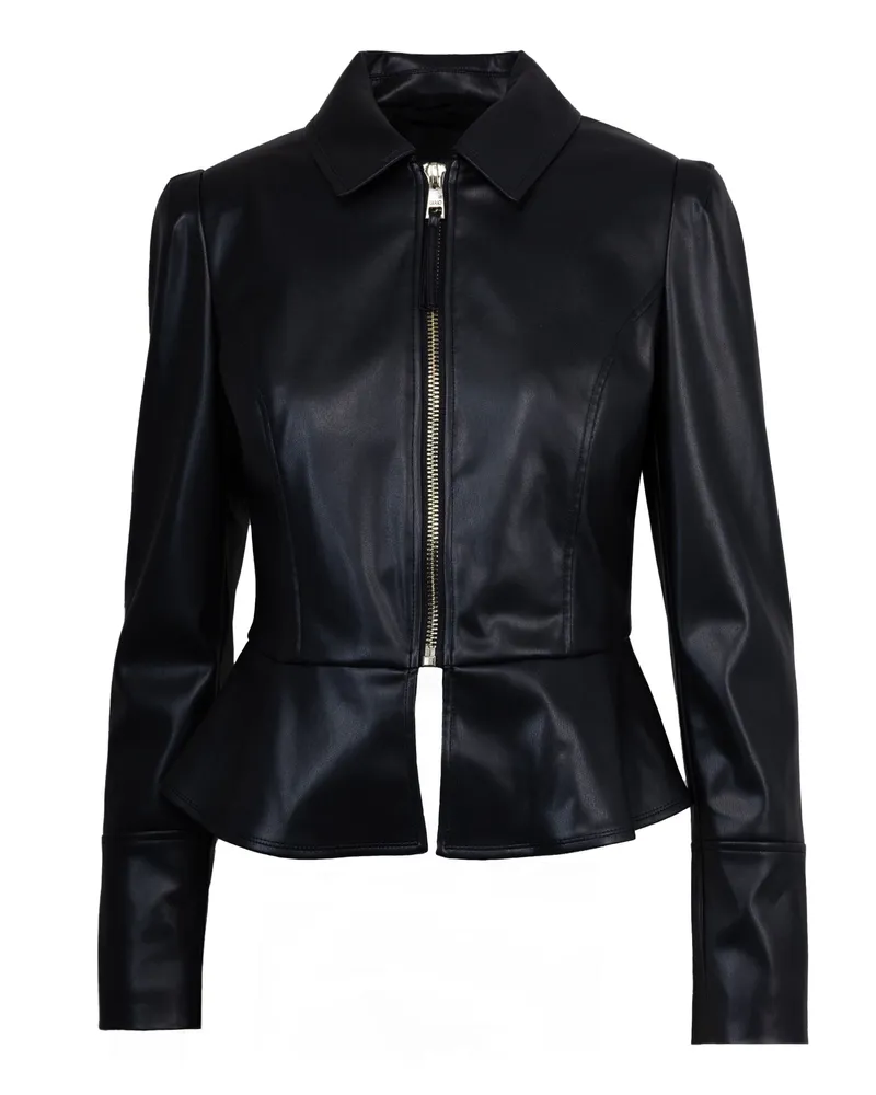 Liu Jo Giacca in Tessuto Spalmato Nera Black