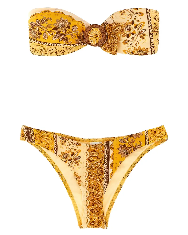 Zimmermann Lucky Ring' Bikini Yellow