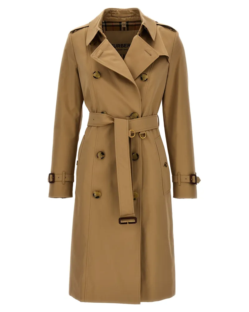 Burberry The Chelsea' Trench Coat Beige