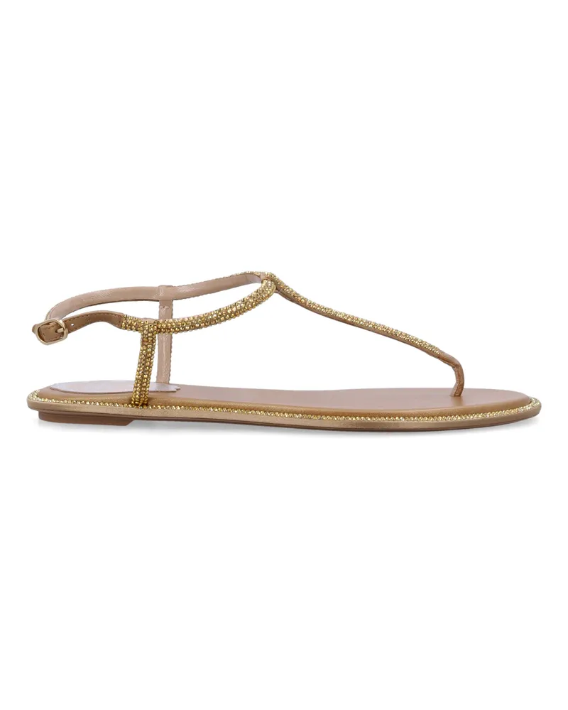 René Caovilla flache Schuhe Beige