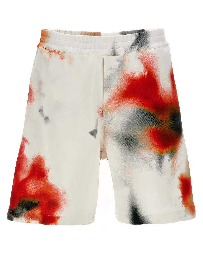 Alexander McQueen verdeckte Blume' Bermuda Shorts Multicolor