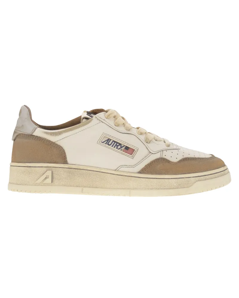 AUTRY Super Vintage Leder -Turnschuhe White
