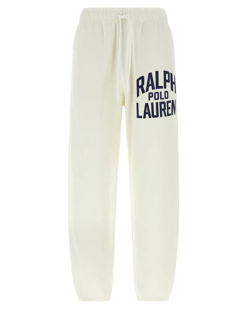Ralph Lauren Fleece Cotton Joggers White
