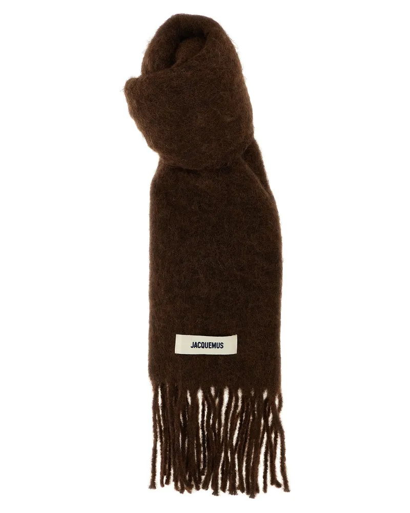 Jacquemus L'Echarpe Carro' Schal Brown