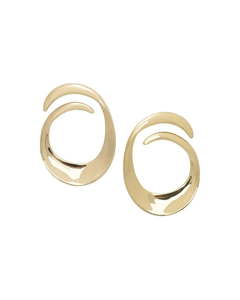 Self-Portrait Selbstporträt-Spiralohrringe Gold