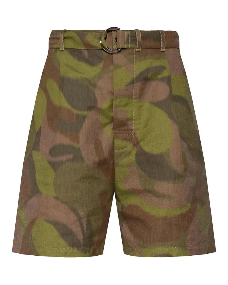 Marni Cotton Bermuda Grün