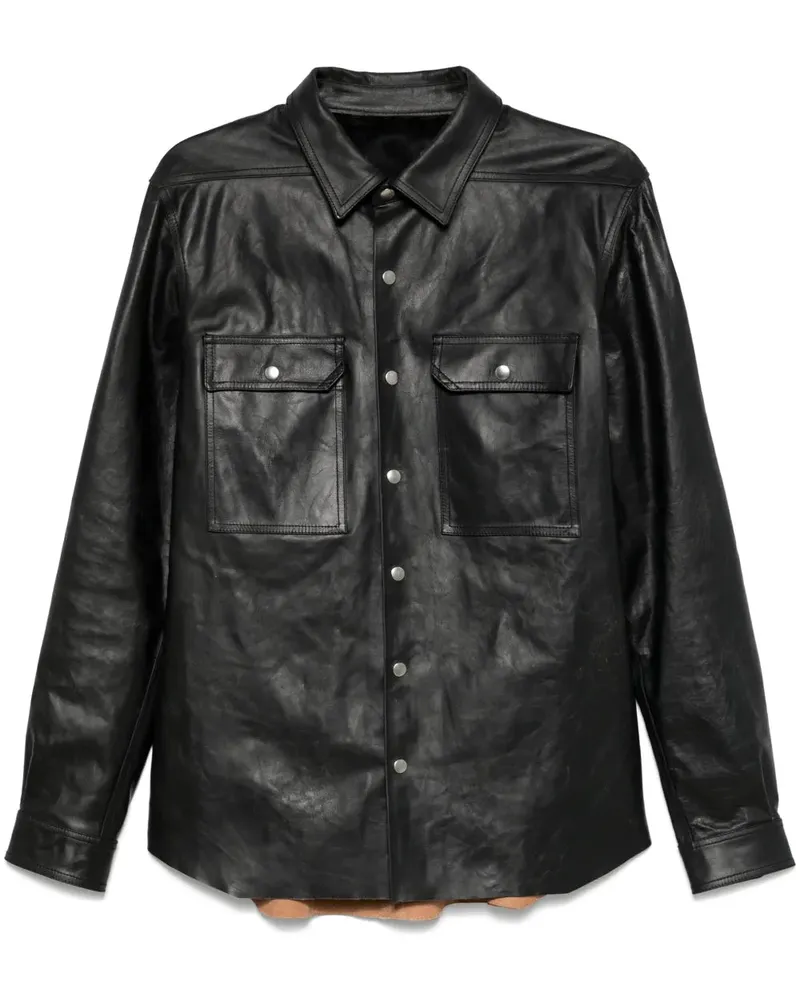 Rick Owens Lederjacke Black