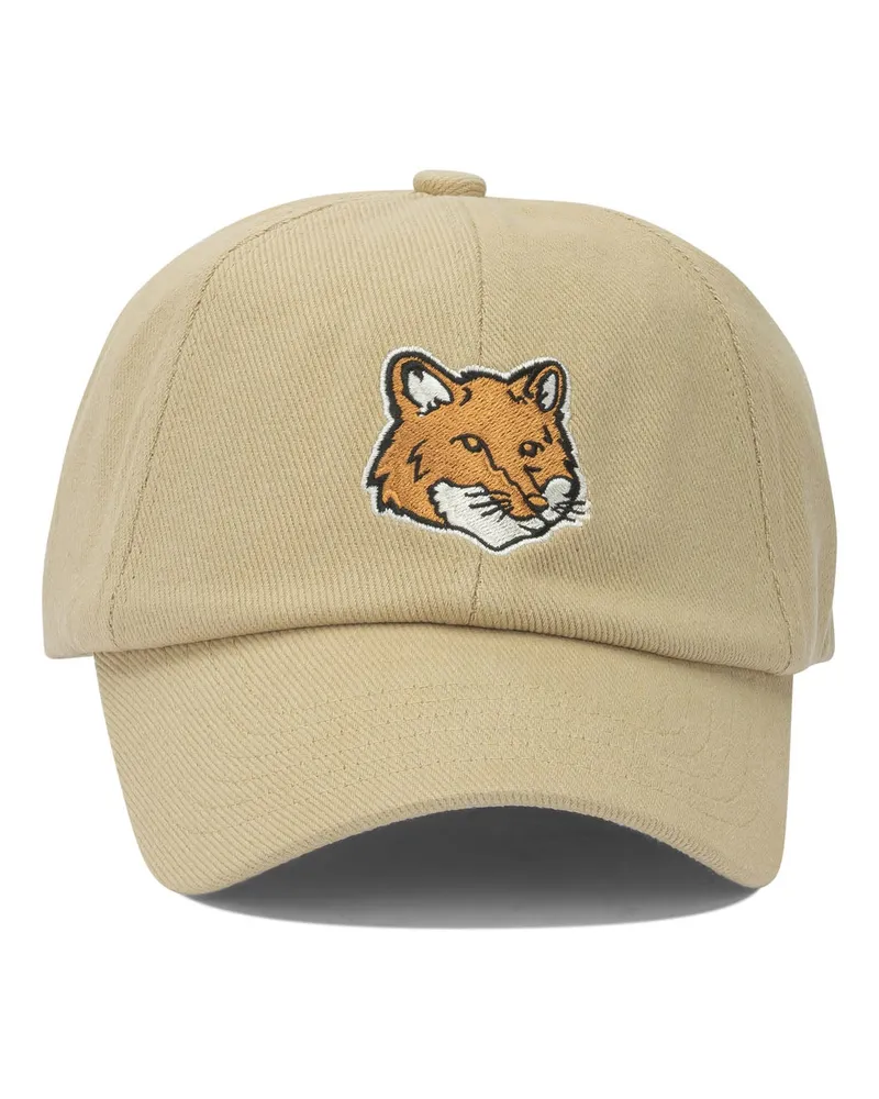 Kitsuné Trucker-Mütze „Fox Head Beige
