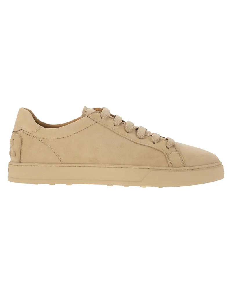 TOD'S Tod 's Wildleder -Leder -Turnschuhe Light