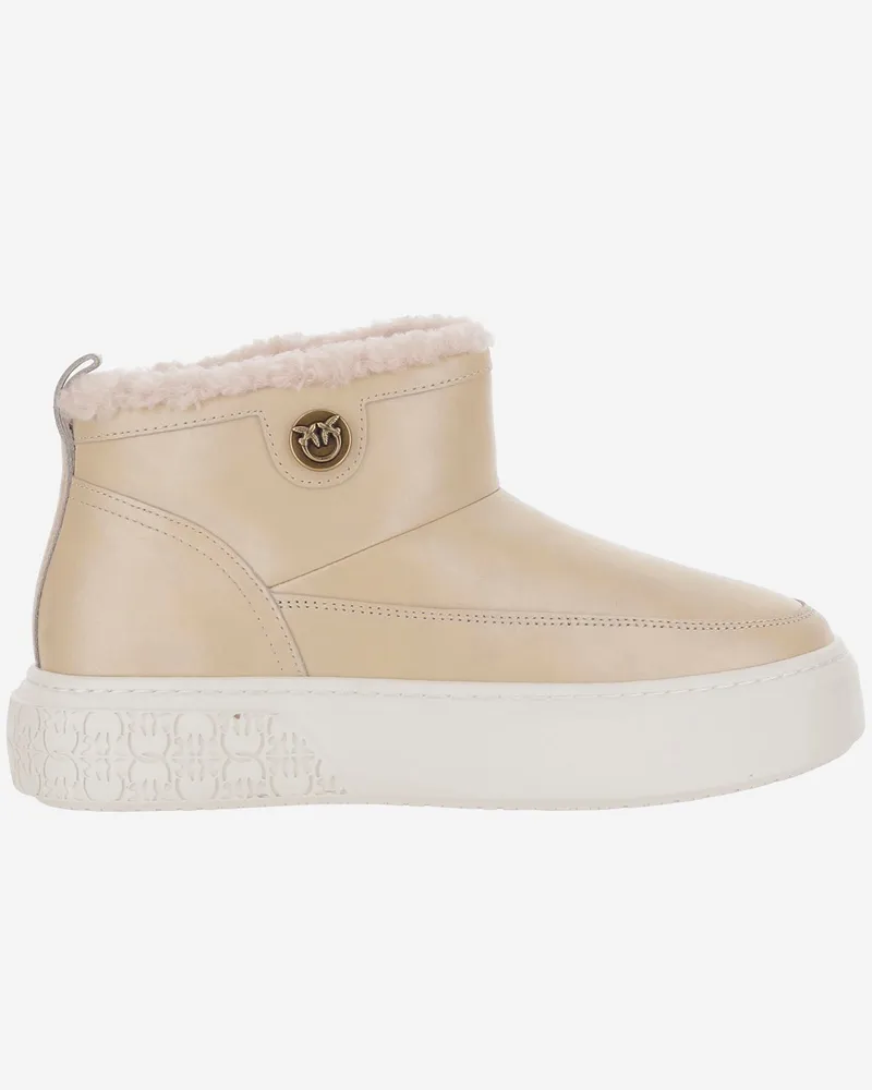 Pinko Yoko 22 Knöchelstiefel Ivory