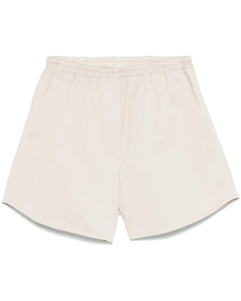 forte_forte mercerisierte Baumwoll -Twill -Shorts 