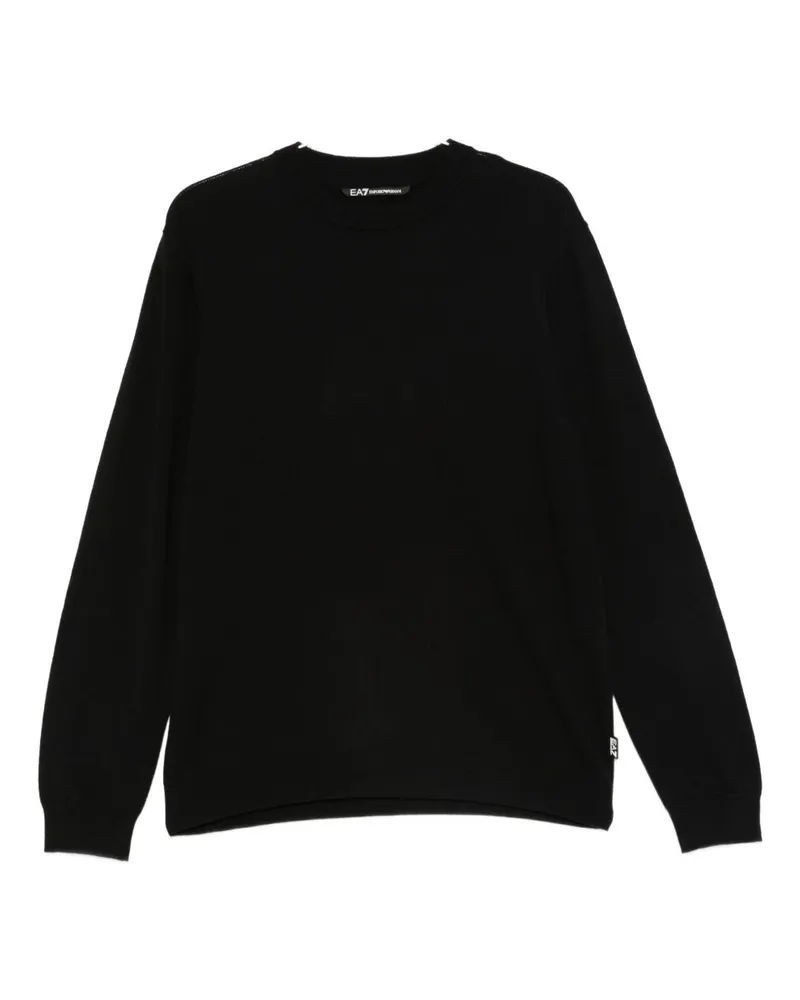 EA7 Pullover Schwarz Black