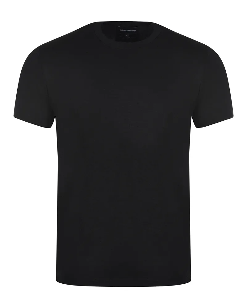 Emporio Armani T -Shirt aus Viskose Black