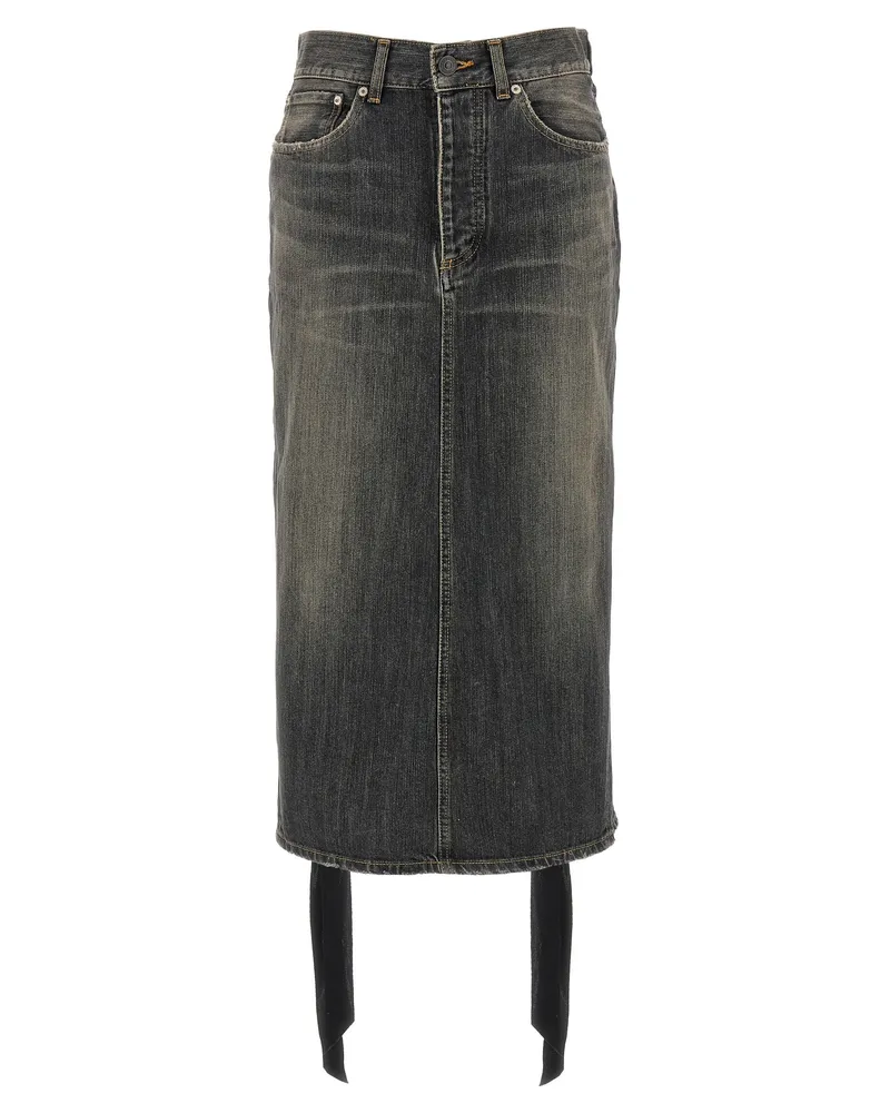 Balenciaga Jeansrock „Lace Up Gray