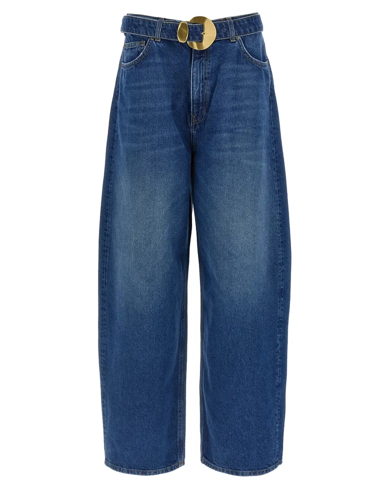 Twin-Set Maxi Schnallenjeans Blue