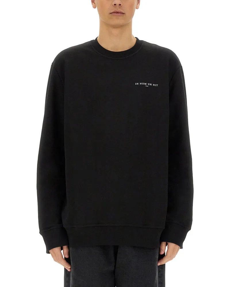 IH NOM UH NIT Crown Maske Print Sweatshirt Black