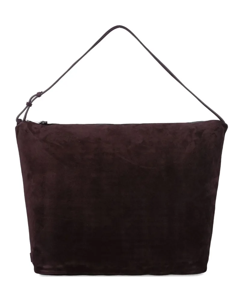 Emporio Armani Leder Xl Hobo -Tasche Brown