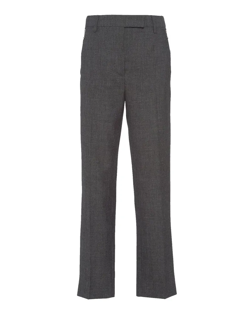 Prada Wollhose Grau