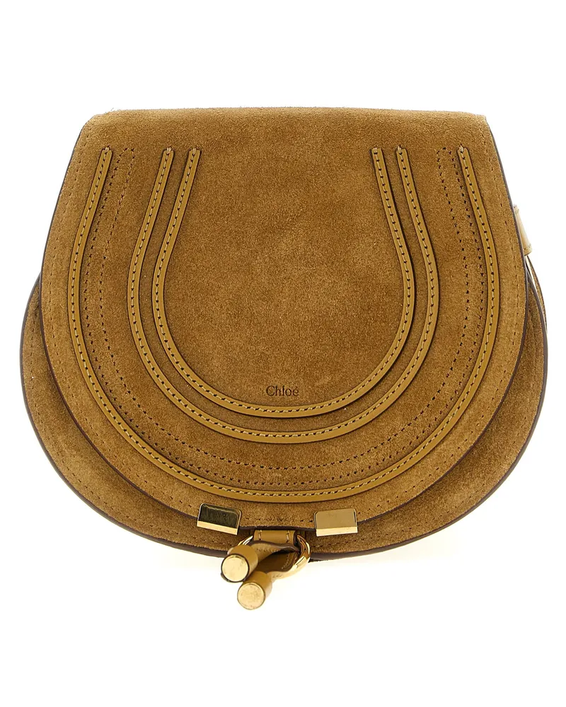 Chloé Marcie' kleine Crossbody -Tasche Beige