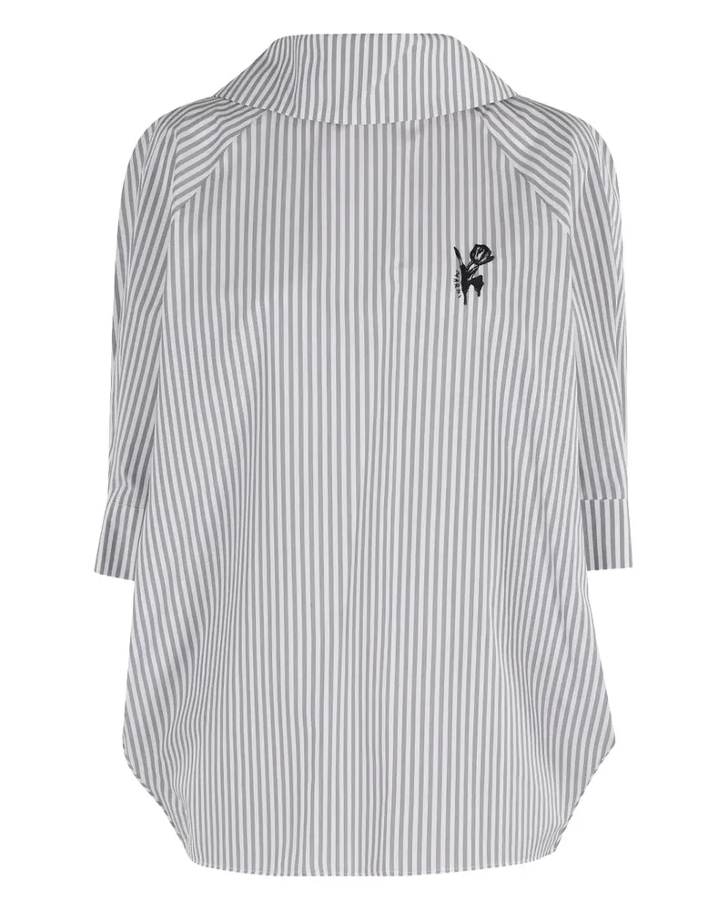 Marni gestreiftes Hemd Dark