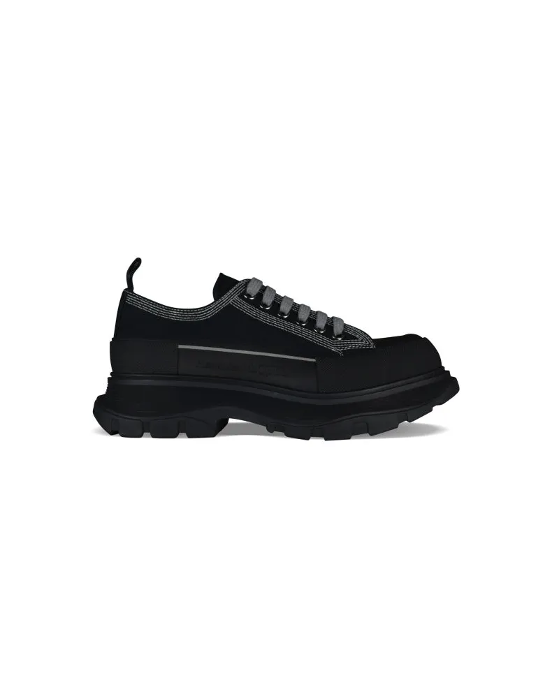 Alexander McQueen Alexander MC Queen Sneakers treten Slick auf Black