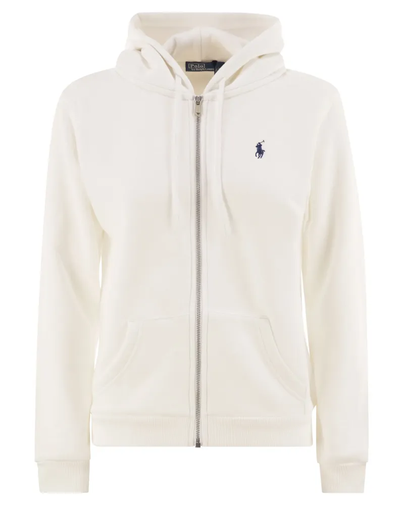 Ralph Lauren Hoodie mit Reißverschluss White