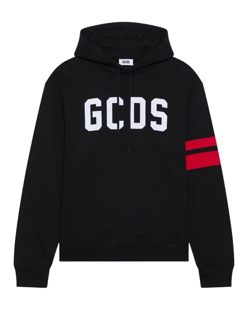 GCDS regulärer Logo Hoodie Black