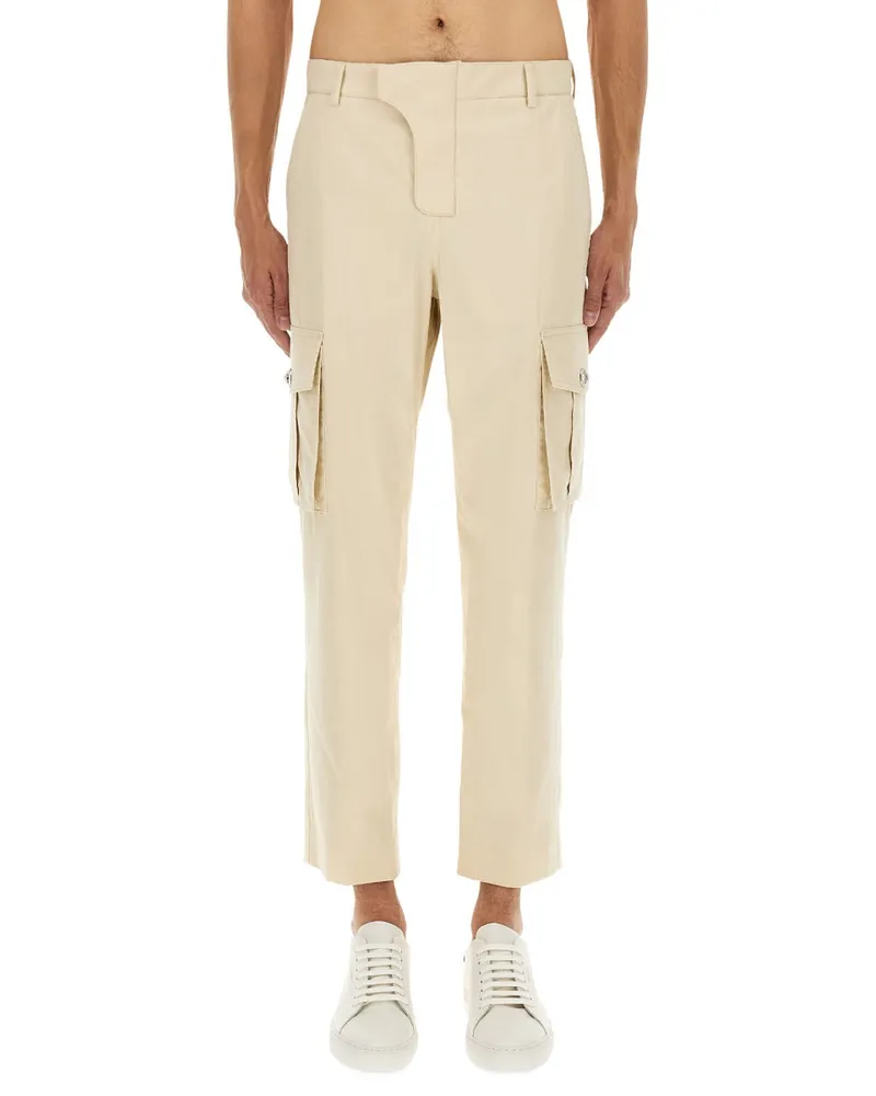 Balmain Baumwoll -Frachthose Beige