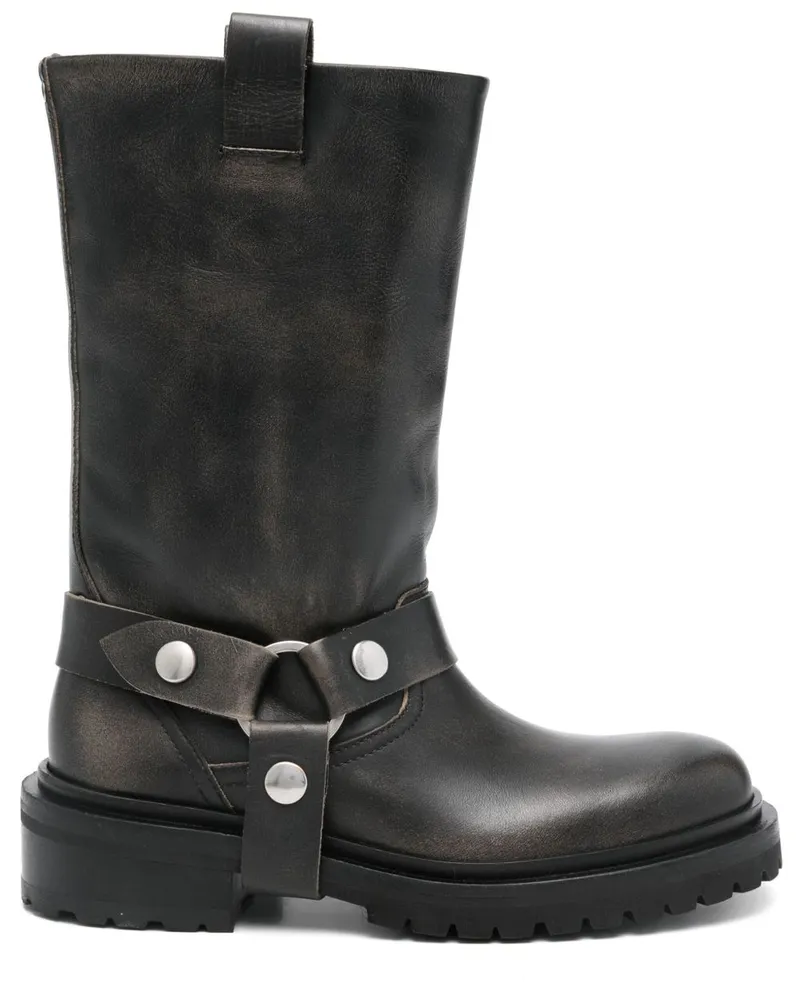 Golden Goose Kurt Lederstiefel Black