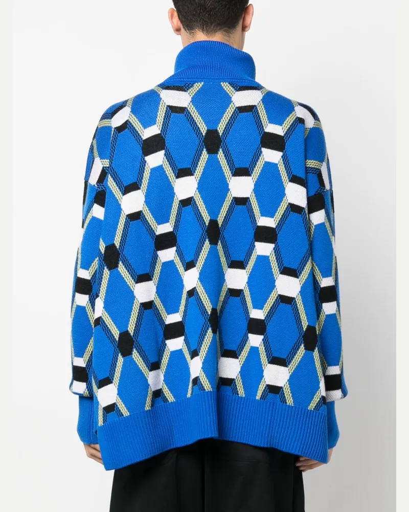 Random Identities Zufällige Identitäten rollen Hals Jacquard -Pullover 