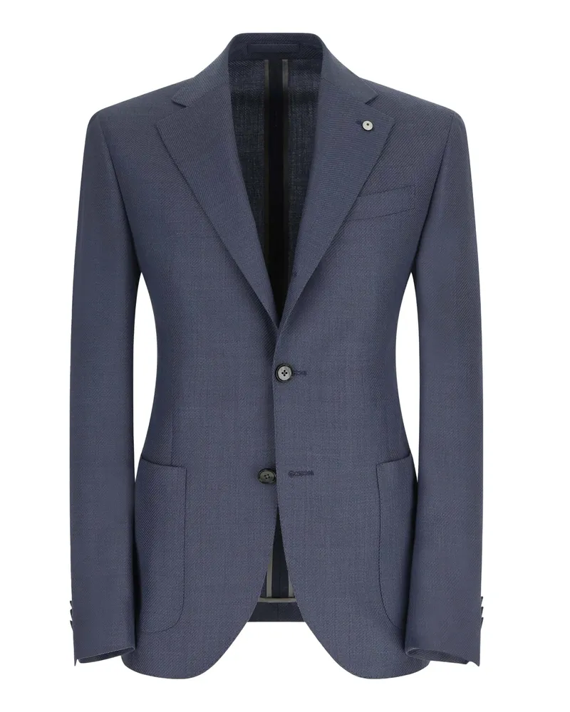 Luigi Bianchi Mantova Giacca Jim Monopetto Blu Blue