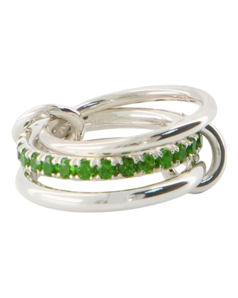 Spinelli Kilcollin Petunia Chrom Diopside Ring  Green Silber Green