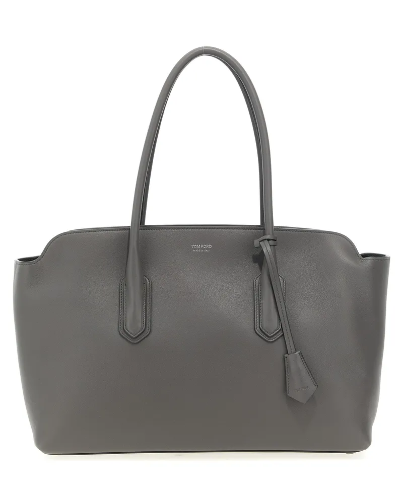 Tom Ford Logo Umhängetasche Gray