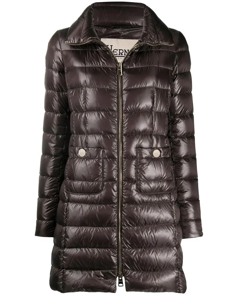 Herno Maria Midi Down Jacke Brown
