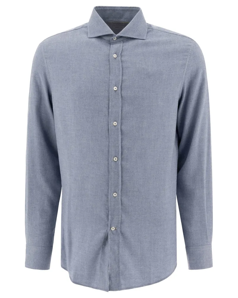 Brunello Cucinelli Baumwollmischhemd Light