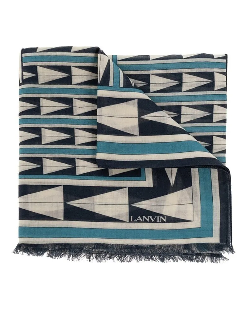 Lanvin Wollschal Blue