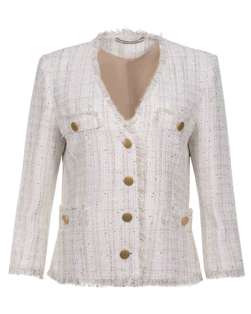 Tagliatore Dharma  Jacke aus einer Baumwollmischung Beige