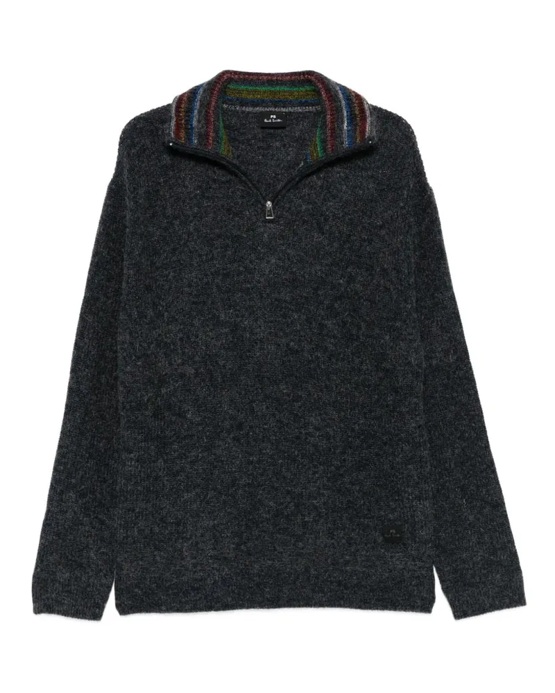 Paul Smith halb Zip -Pullover Black