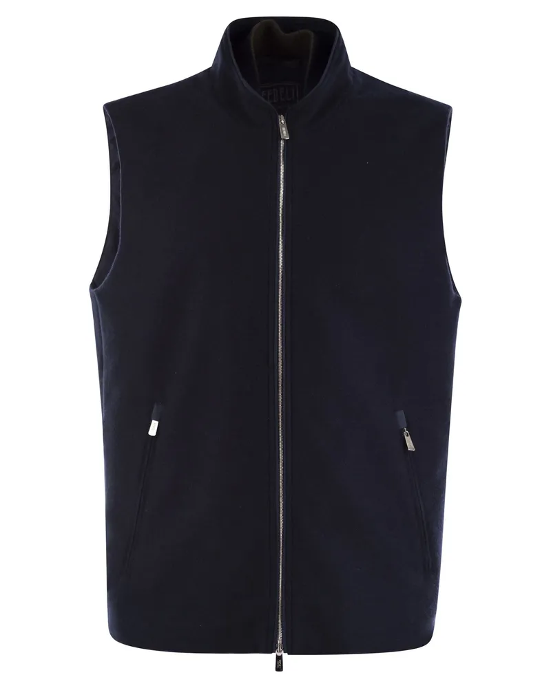 Fedeli Pure Cashmere Weste Coat Night