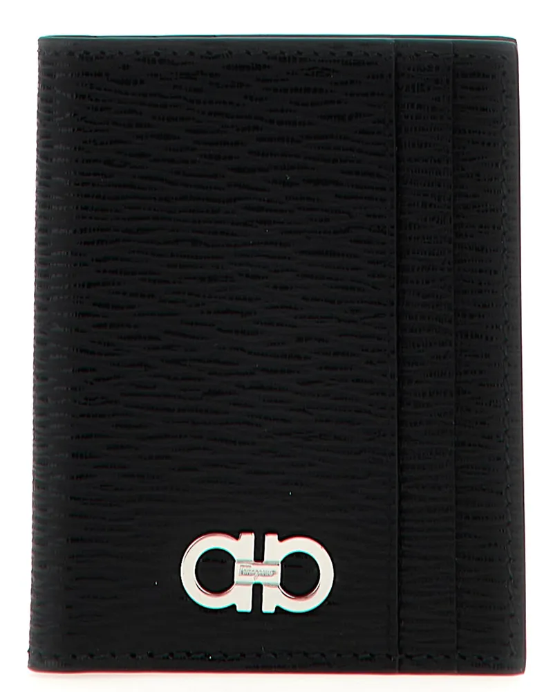 Ferragamo Revival Gancio' Kartenhalter Black