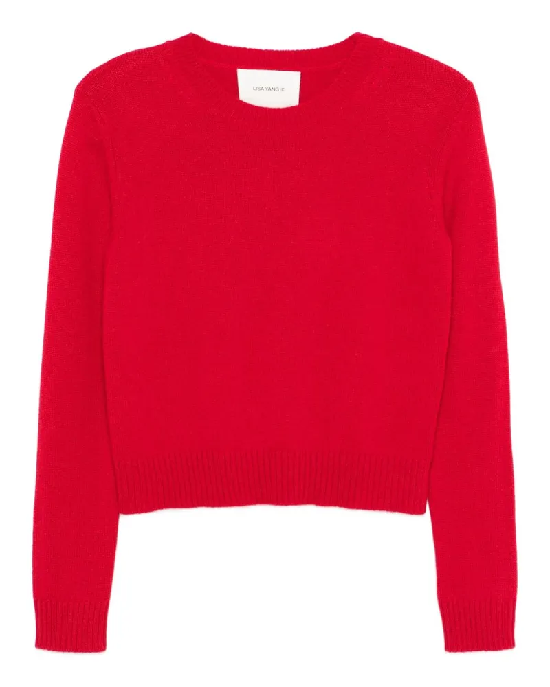 Lisa Yang Mable Cashmere Crewneck -Pullover Red