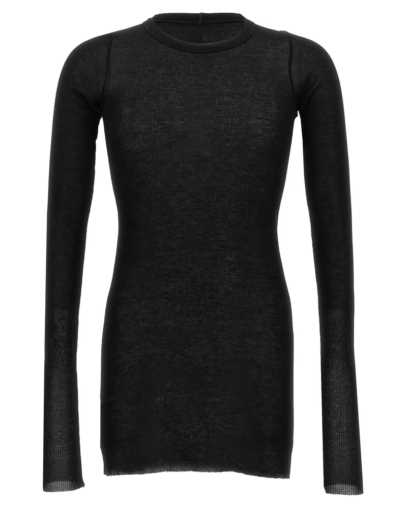Rick Owens Rib Ls T' T-Shirt Black