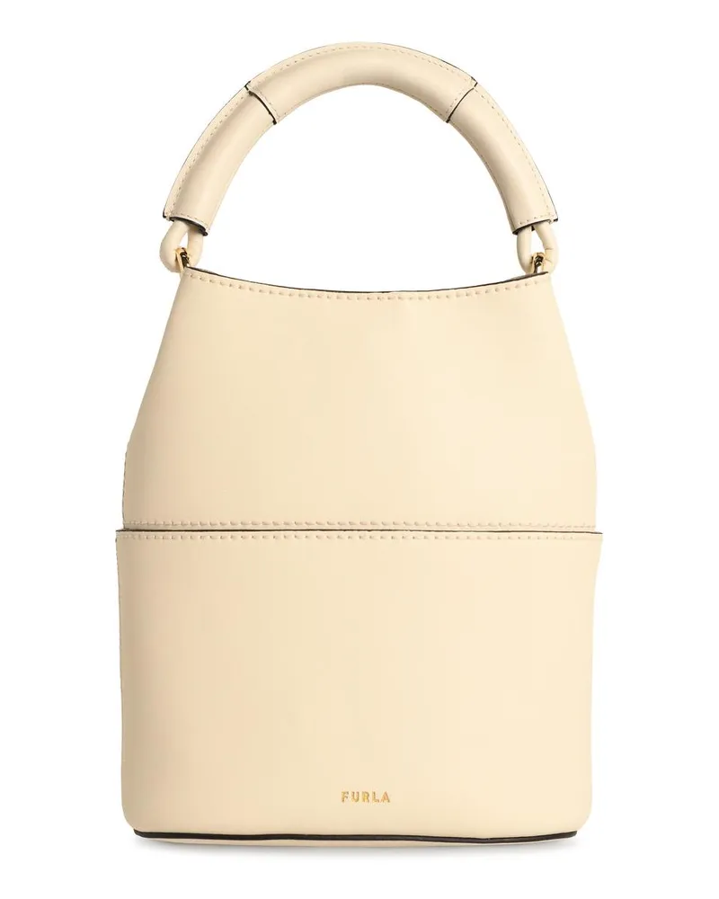 Furla Creme Lear 'sfera' Mini -Eimer -Tasche Cream