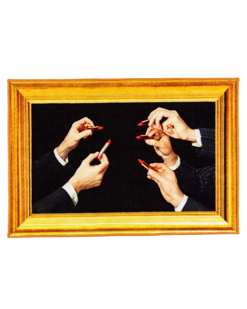 Seletti Seletti x Toiletpaper 'Lippenstift' Badmatte Mehrfarbig