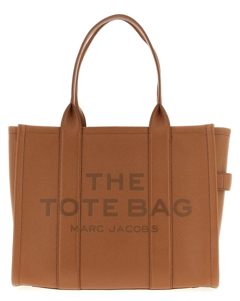 Marc Jacobs Einkaufstasche „The Leather Large Tote Brown