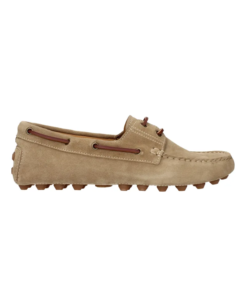 TOD'S Männer's Gommino Mokassins Wildleder Beige/Biscuit -