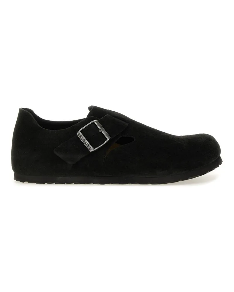 Birkenstock Wildleder "London" Sabot Black